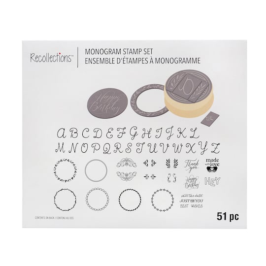 Interchangeable Monogram Stamp Kit by Recollections&#x2122;
